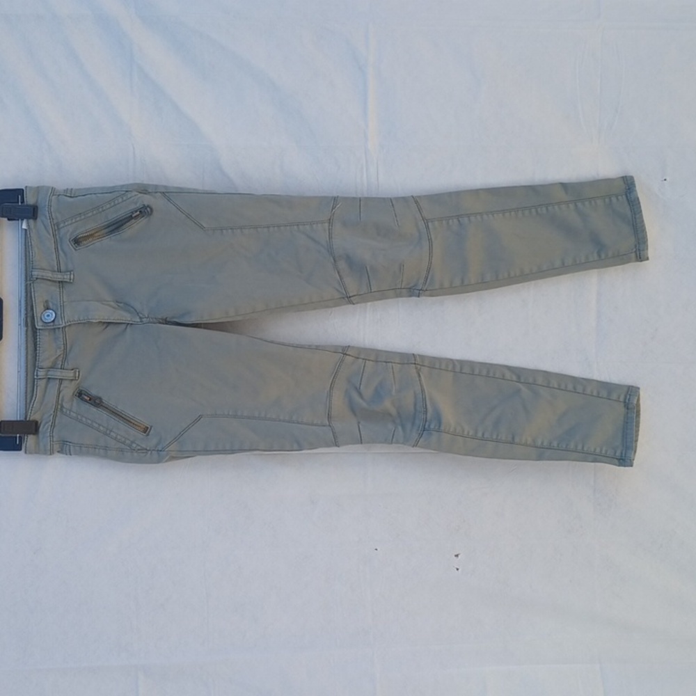 American Eagle Green skinny motto Jeggin Ankle super stretch size 0 regular